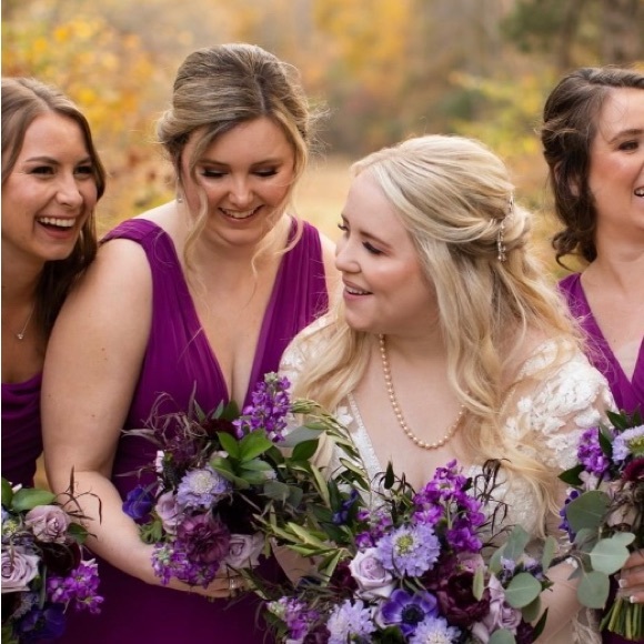 Kennedy Blue Rose Dress in Mulberry - Size 10 - Picture 3 of 4